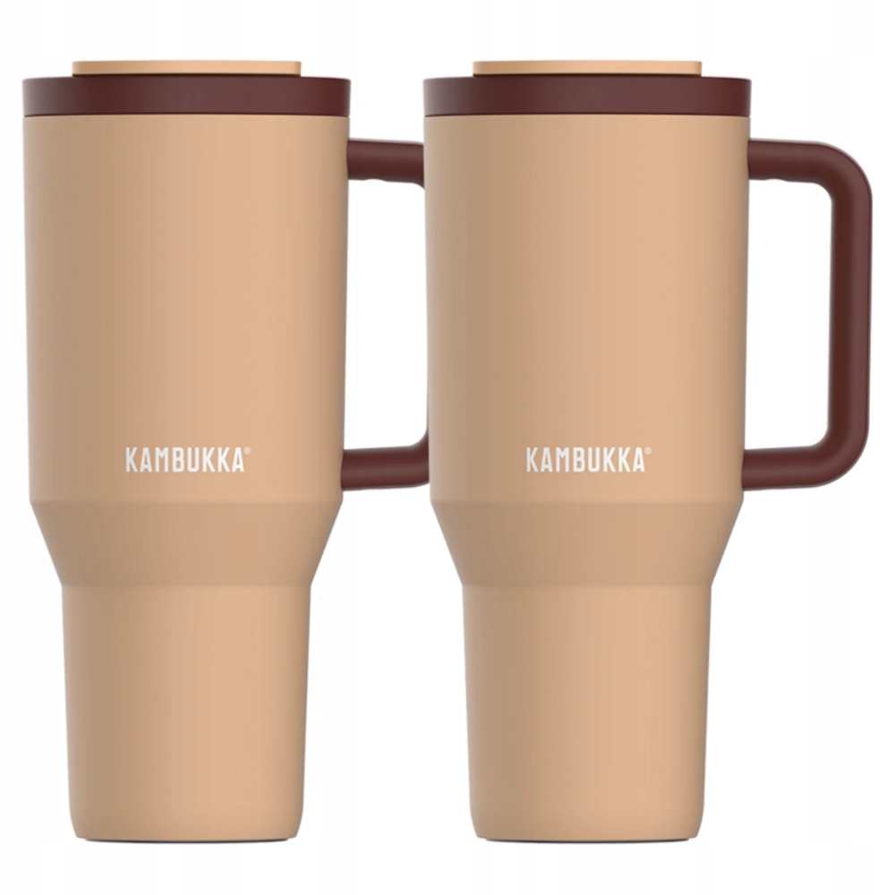 Sada Kambukka Rio 950 ml – vzduchotesné termohrnčeky so slamkou Almond Dream