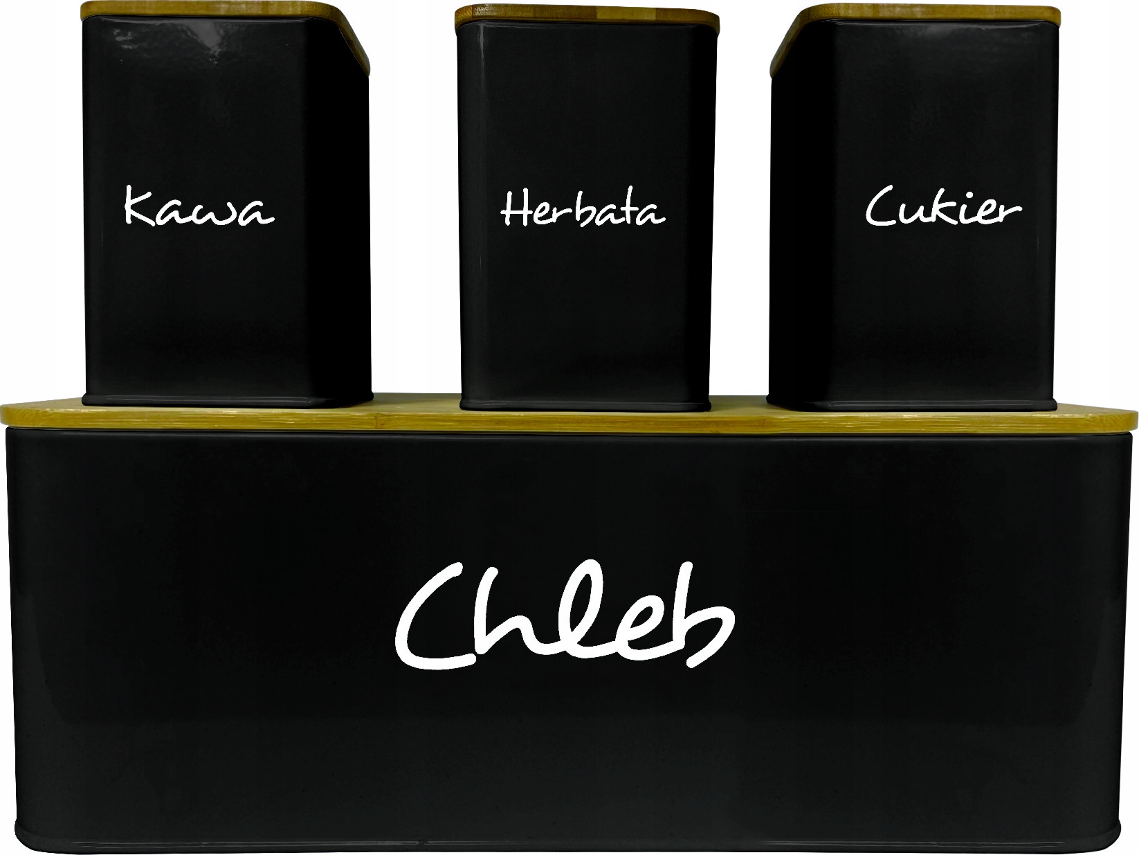 CHLEBAK ZESTAW POJEMNIKI KAWA CUKIER HERBATA