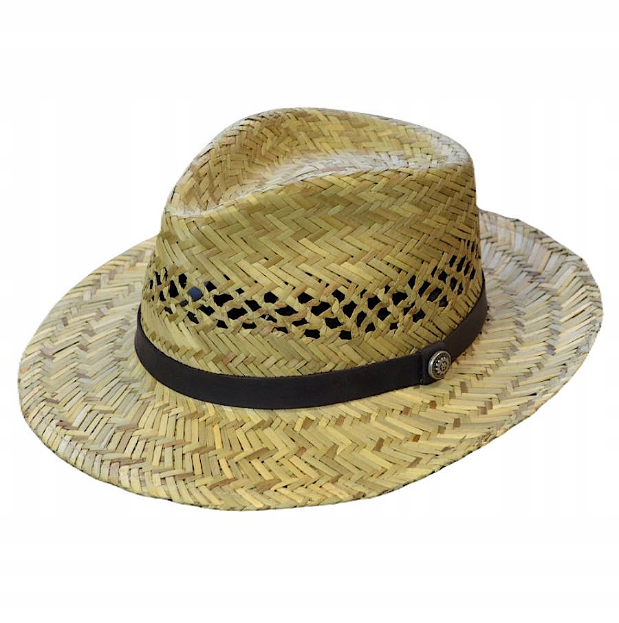 Letní slaměný klobouk Fedora Pinewood Unisex Přírodní surovina skoků