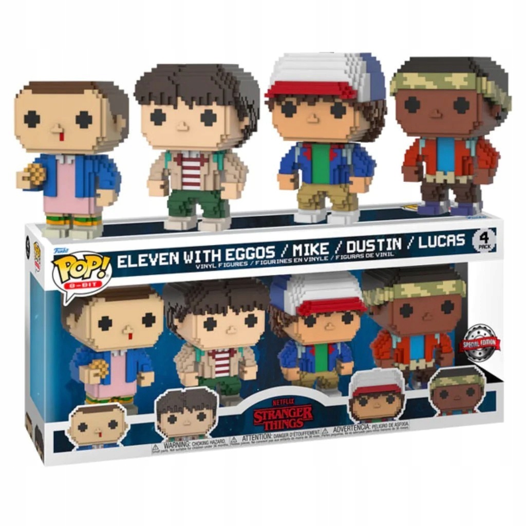 Funko Pop! Stranger Things Eleven Mike Dustin Luca
