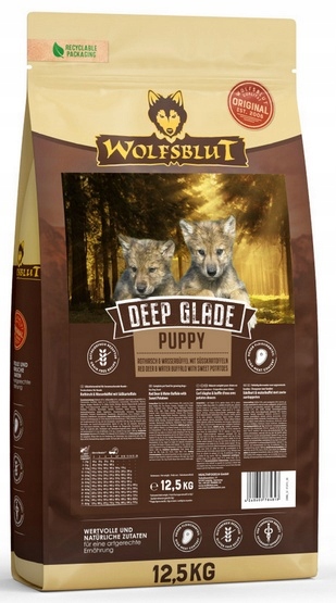 Wolfsblut Dog Deep Glade Puppy jelen a buvol 12,5 kg