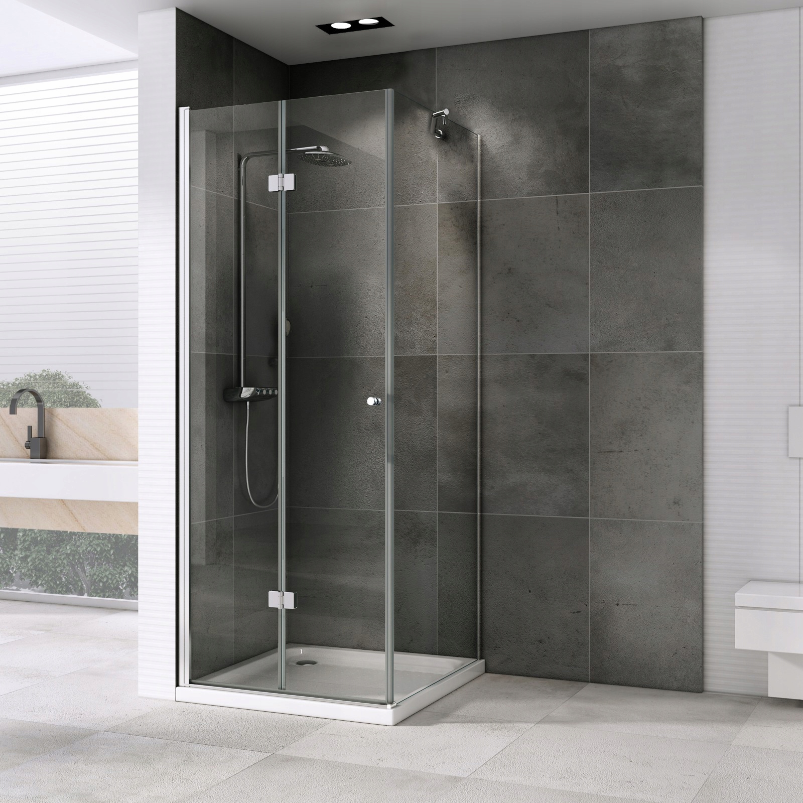 KABINA PRYSZNICOWA SKŁADANA DS3000 - LEYDEN 100x70 EAN (GTIN) 5907769843075