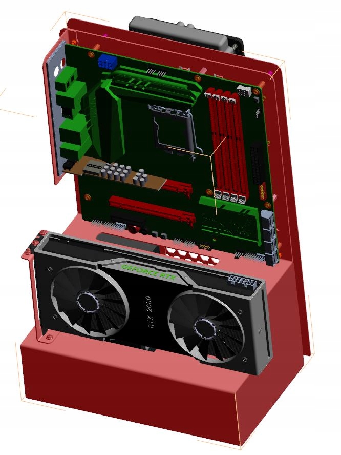 Obudowa M-CASE 2 mATX+ RAL / Open case / Test Bench Model W-Case