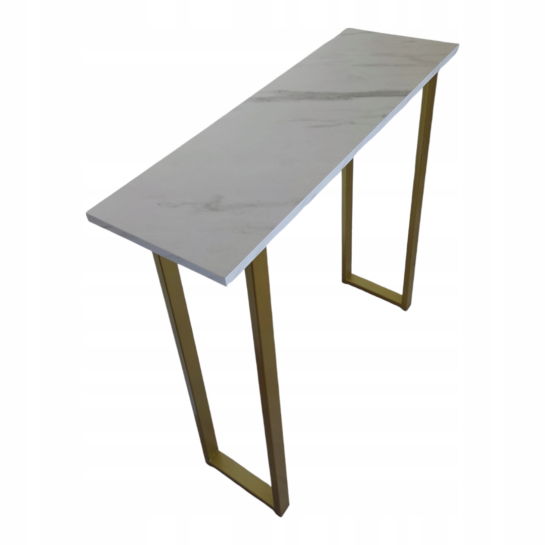 Konzolový Stolek předsíň mramor zlaté nohy