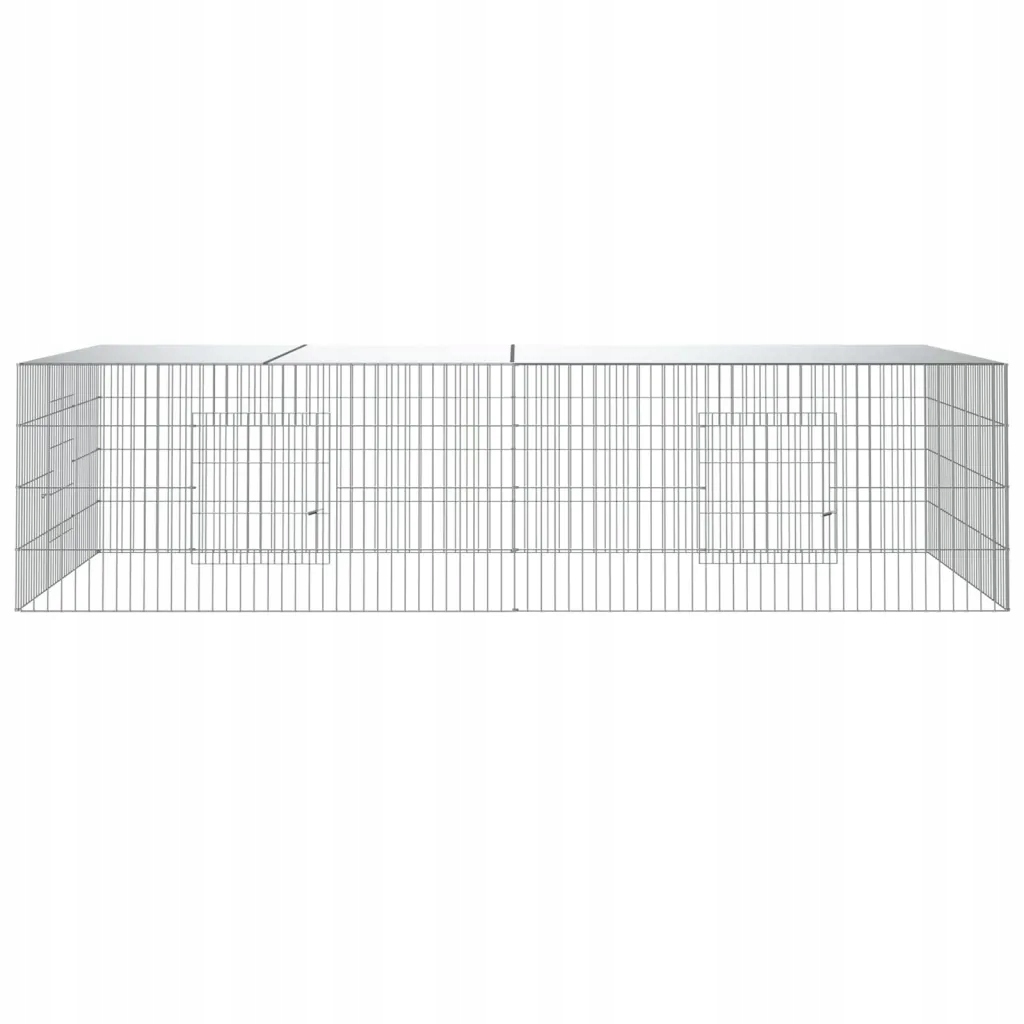 Levně Klec pro králíka, 2 panely, 220x110x55 cm, železo