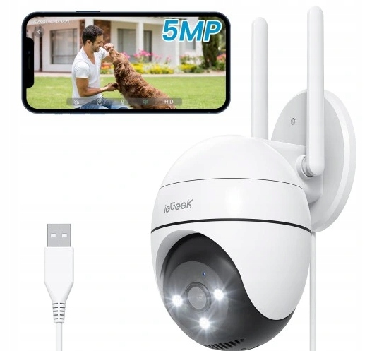 Bezpečnostní Kamera Iegeek ZS-GQ2 Monitorování Wifi Smart Venkovní 5MP