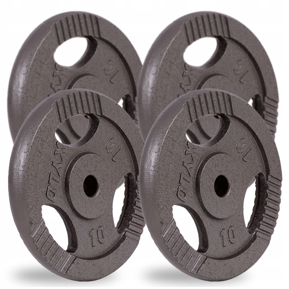 Zestaw Obciążeń Żeliwnych 40KG talerze Żeliwo nakład Ciężary krążki Metal