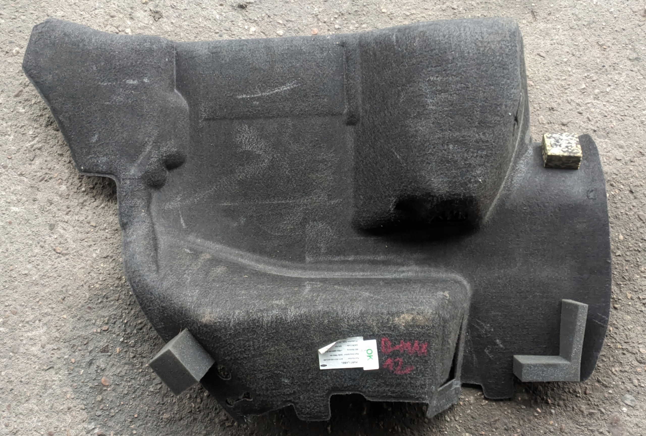 FORD B-MAX 12R 1.0 EB boot upholstery right rear part AV11-R31148-AH