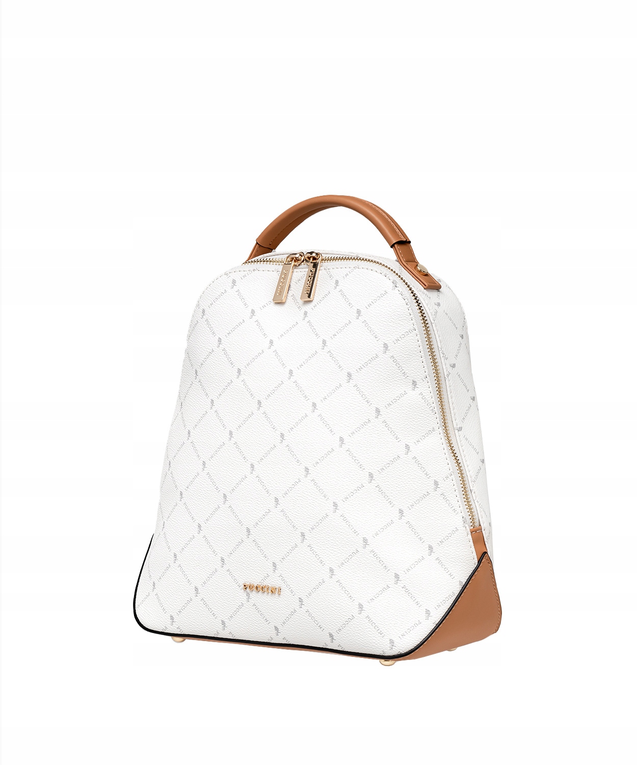 Plecak Damski Miejski do Pracy Szkolny Puccini Biały BLXP0011P-0