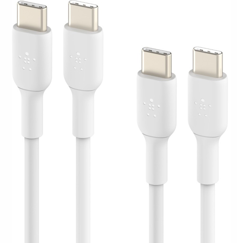 Kabel x2 Belkin Boost Pvc 2-Pack Usb-c Usb-c, 1m, ładujący przesyłowy