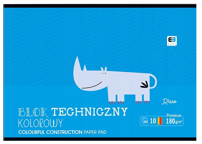 BLOK TECHNICZNY A4 KOLOROWY B&B PREMIUM WZÓR 8