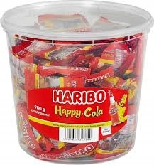 Haribo želé bonbony Happy Cola 100x10 g 1 kg Německo