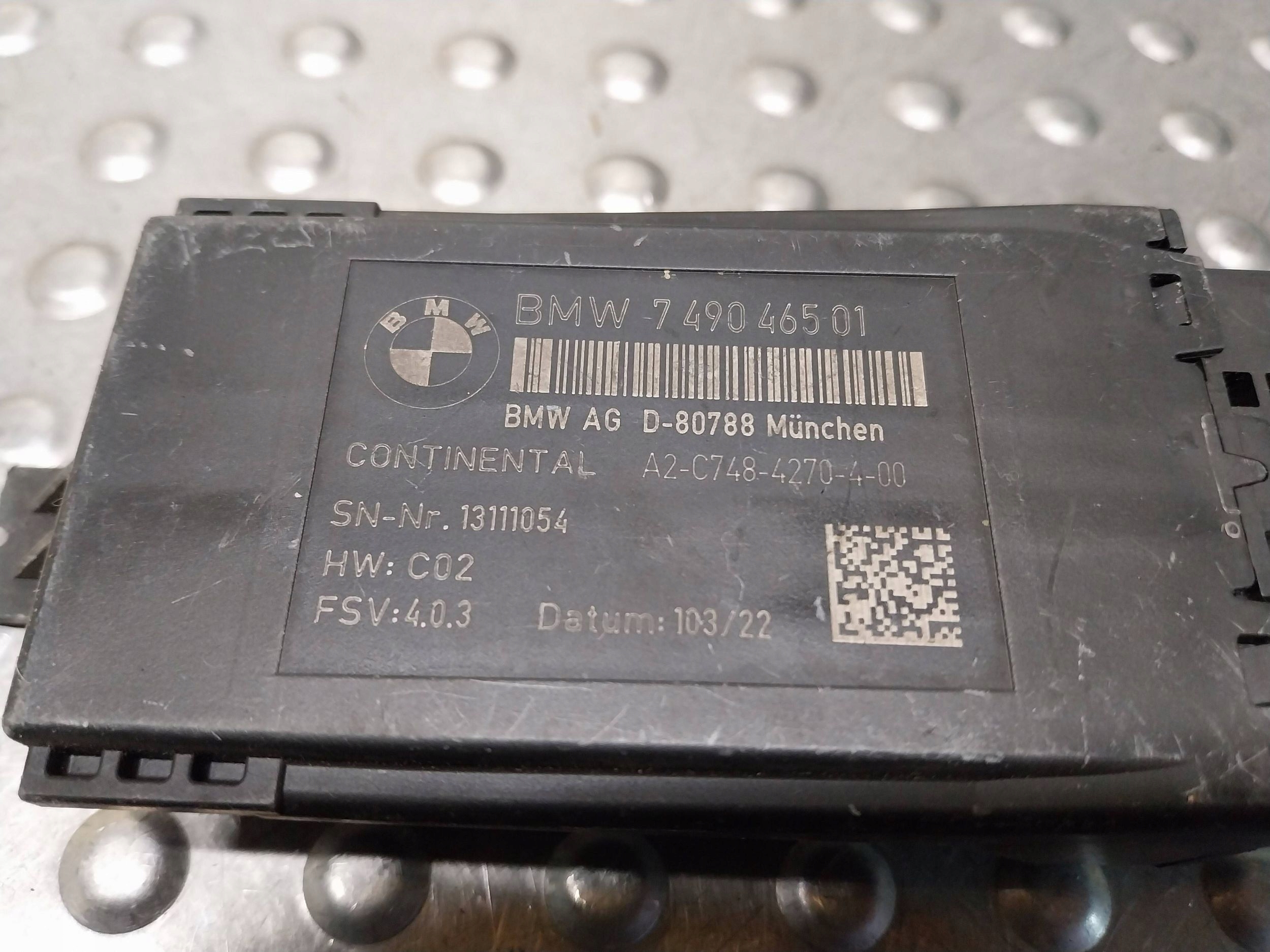 module control unit seat 7490465 BMW G06 G20 G22 G26 G30 G11 G16
