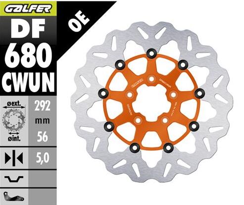 Brzdový Kotúč Galfer Wave 292 MM Harley Flhr 1450 Flhrxs 1750 Flhx 1584