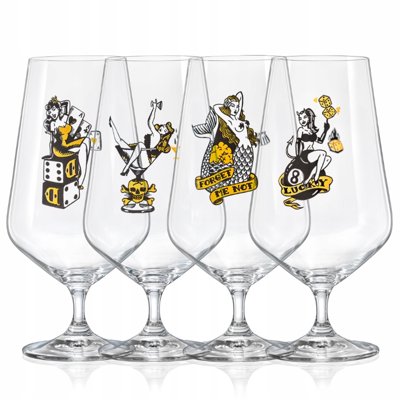 

Pokale do piwa 540 ml Bohemia Burlesque 4 szt.