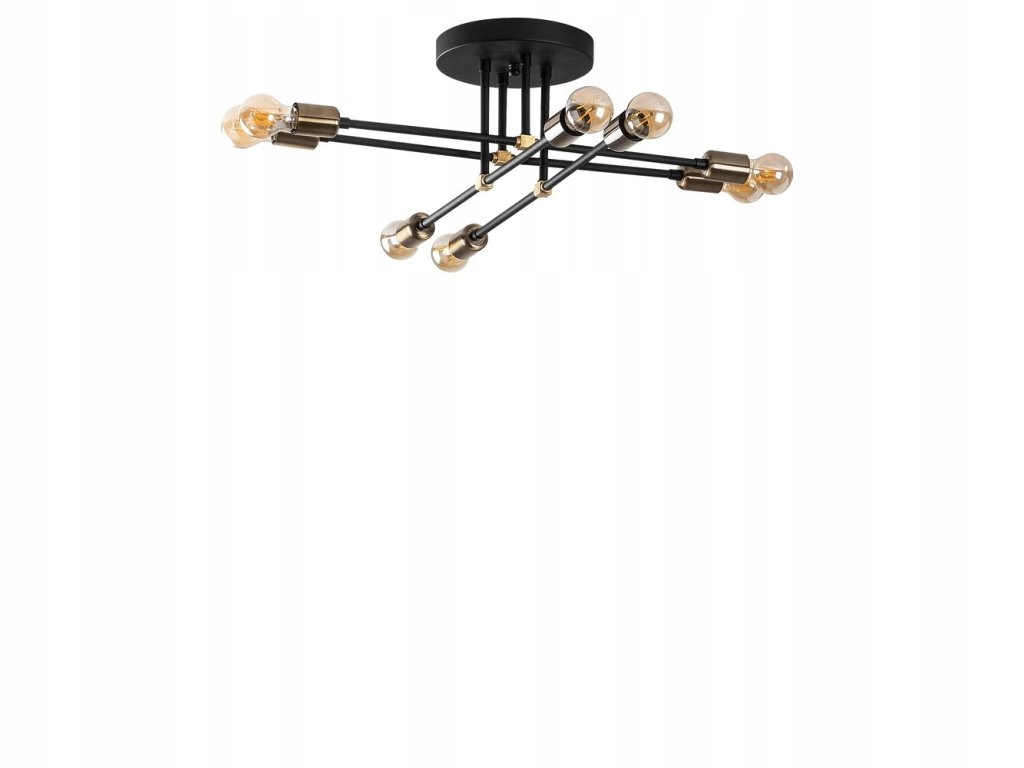 Stropné svetlo, luster 1322 Black 230V, E27 Opviq Chandelier Exhaust PA-58