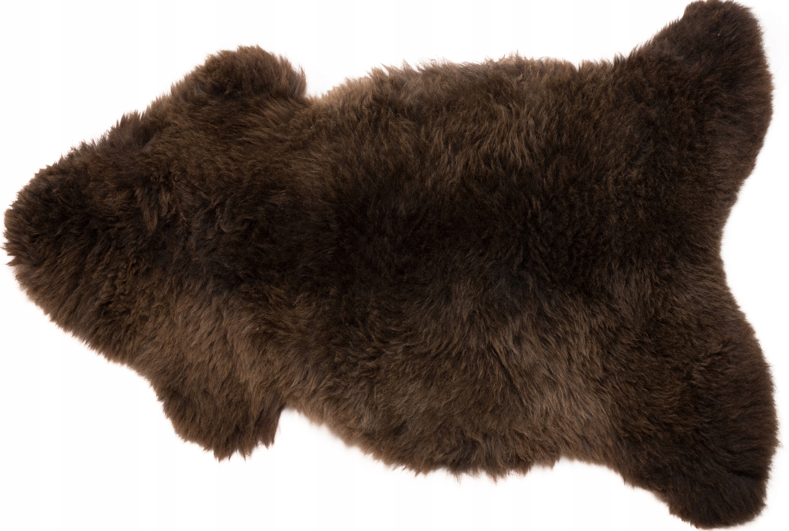 Ovčie rúno Prírodná koža Ovčia Hnedá XXXL Najväčšia Veľkosť