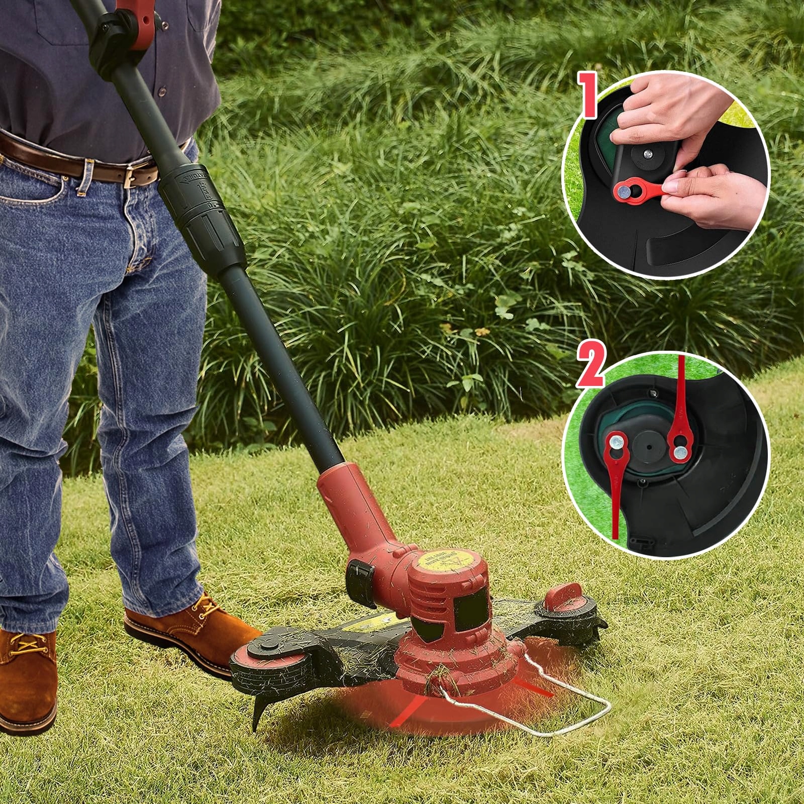 ZESTAW 100 szt Ostrza do Podkaszarek Einhell Moc silnika 1 W