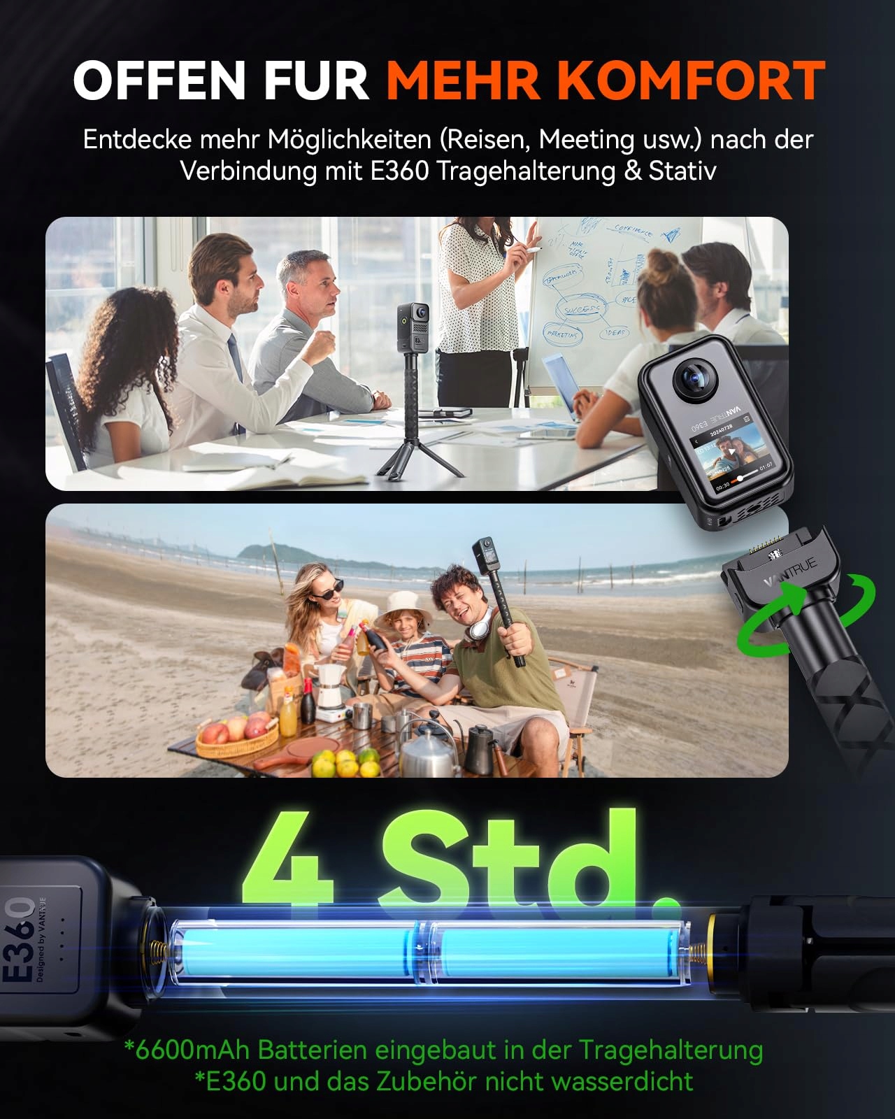 VANTRUE E360 ACE Kamera Samochodowa 360° 5.2K HDR Nocna z Aplikacją — miniatura 8
