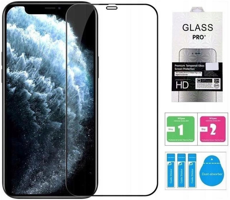 

Szkło Hartowane 9H 5D do iPhone 12 i 12 Pro Zestaw