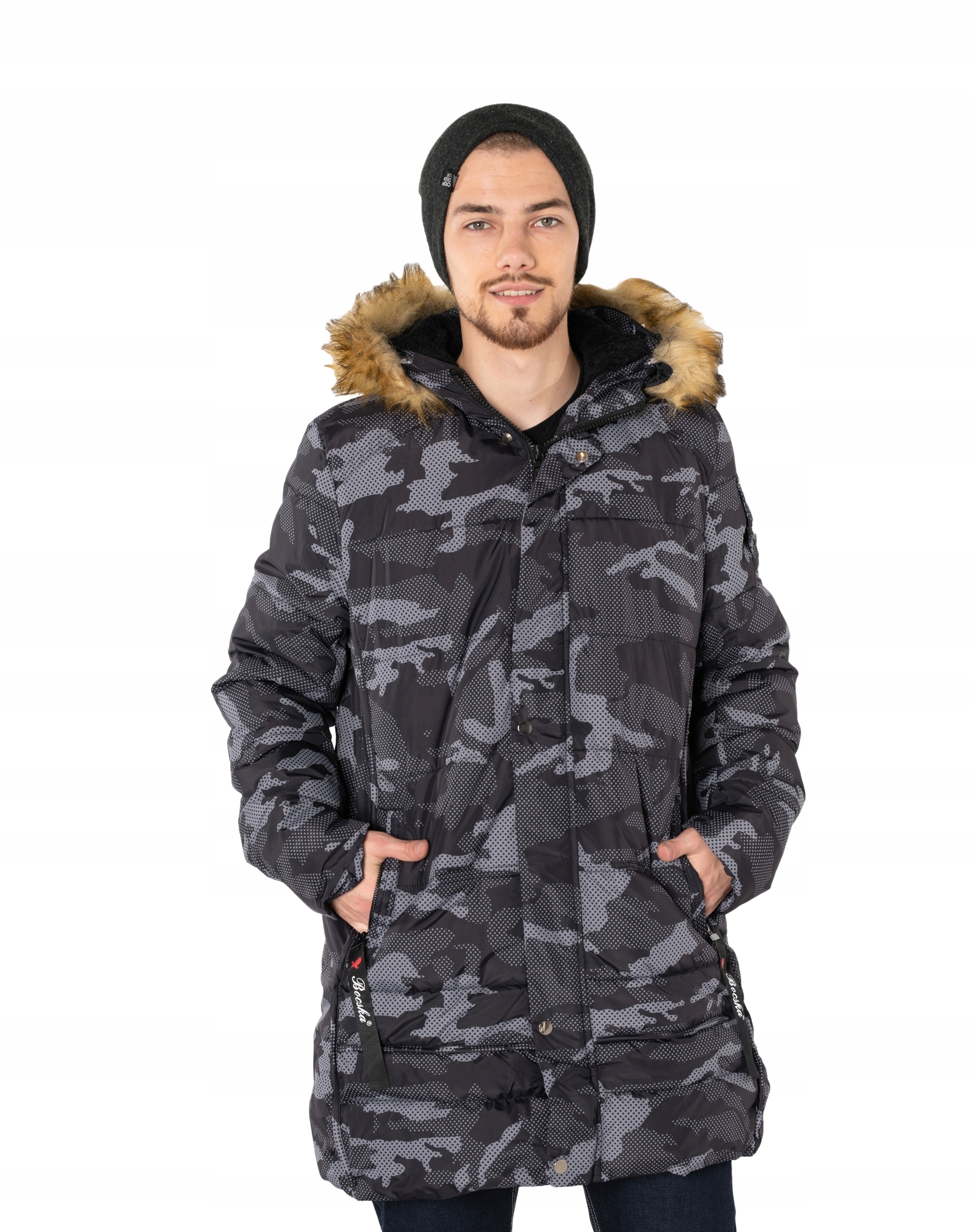 Teplá zimní pánská zateplená bunda 201811-1, velikost L