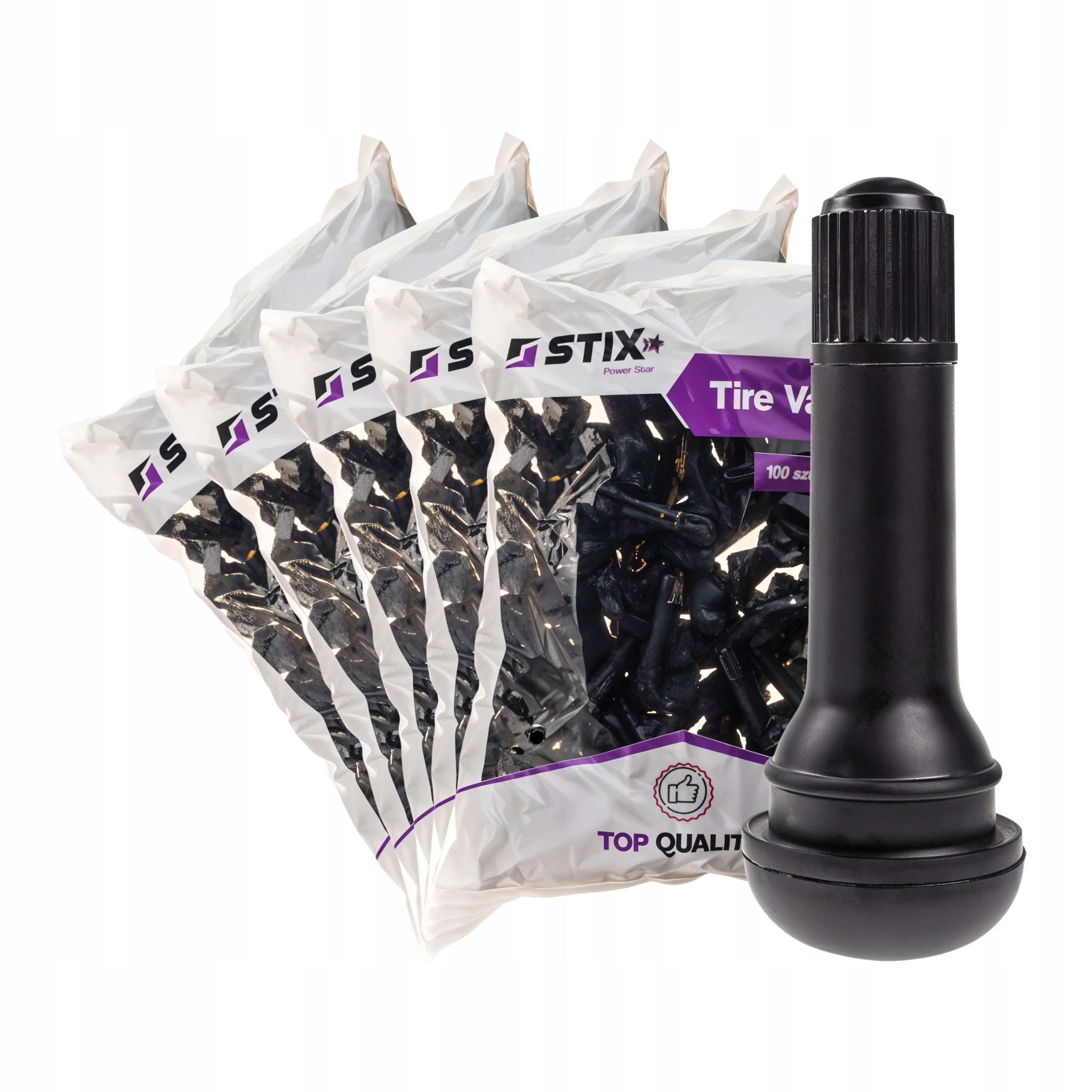 Bezdušový Ventilky TR414 Pro Ocelové A Hliníkové Ráfky Stix 500KS