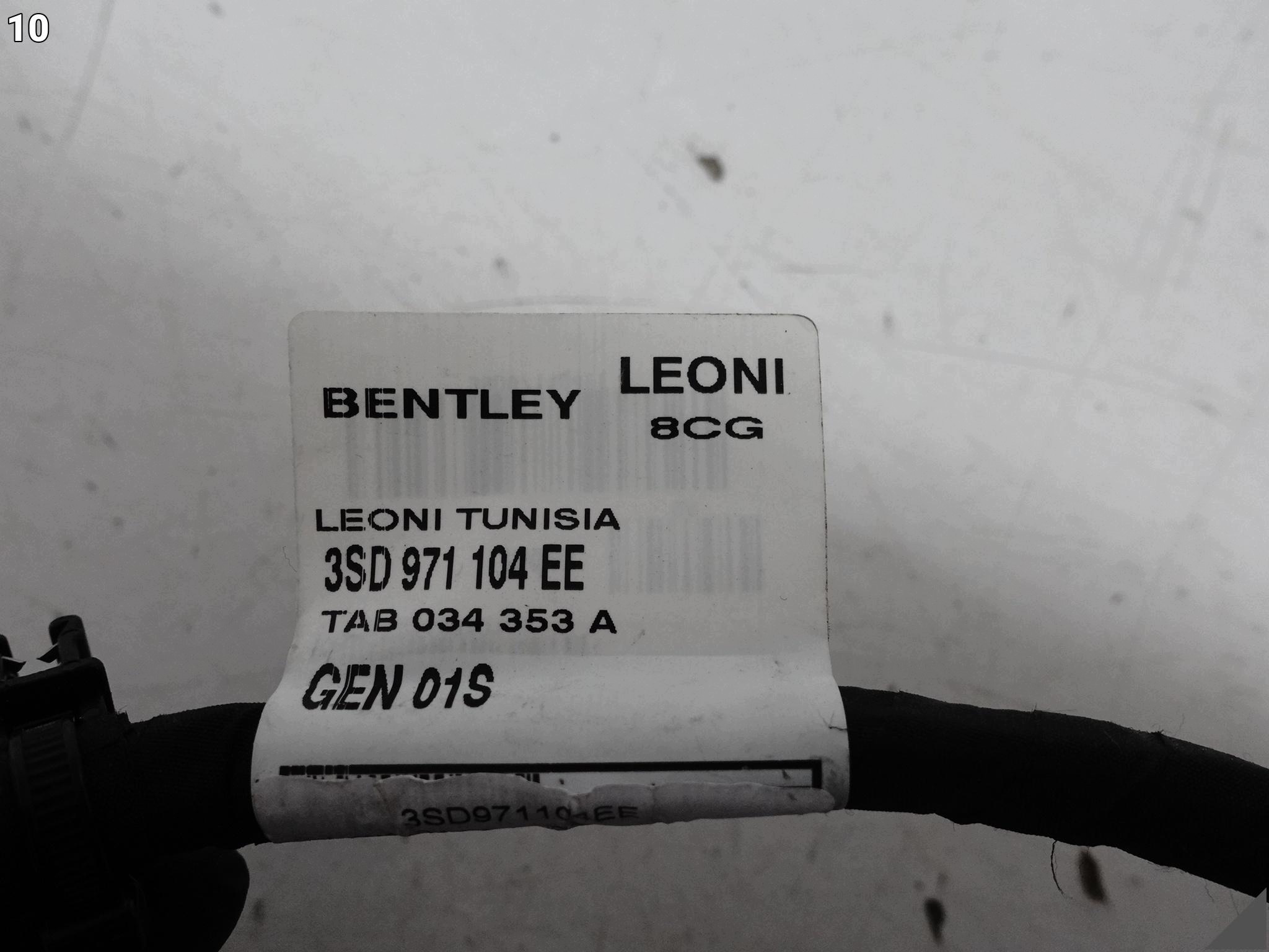 BENTLEY CONTINENTAL IV GT GTC 3SD 24- bundle wiring PDC W bumper rear part