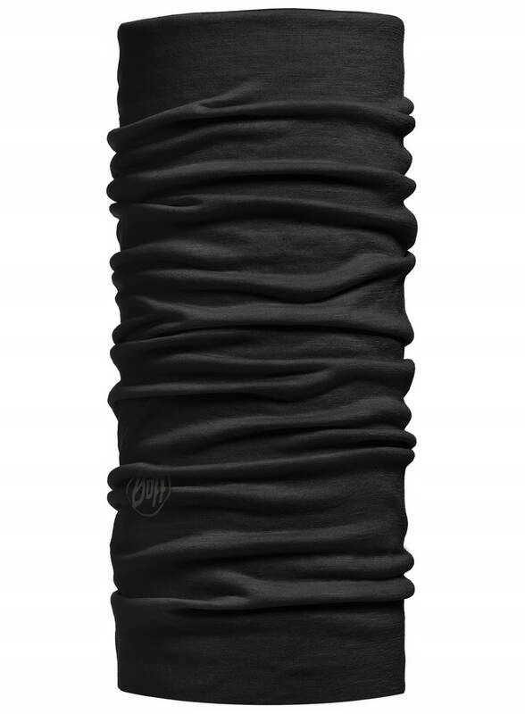 Multifunkční šátek Buff Merino Lightweight Neckwear solid black