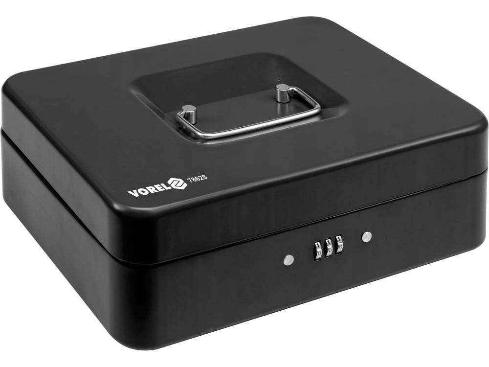 

Kasetka Na Pieniądze 250x180x90 Czarna, Szyfr