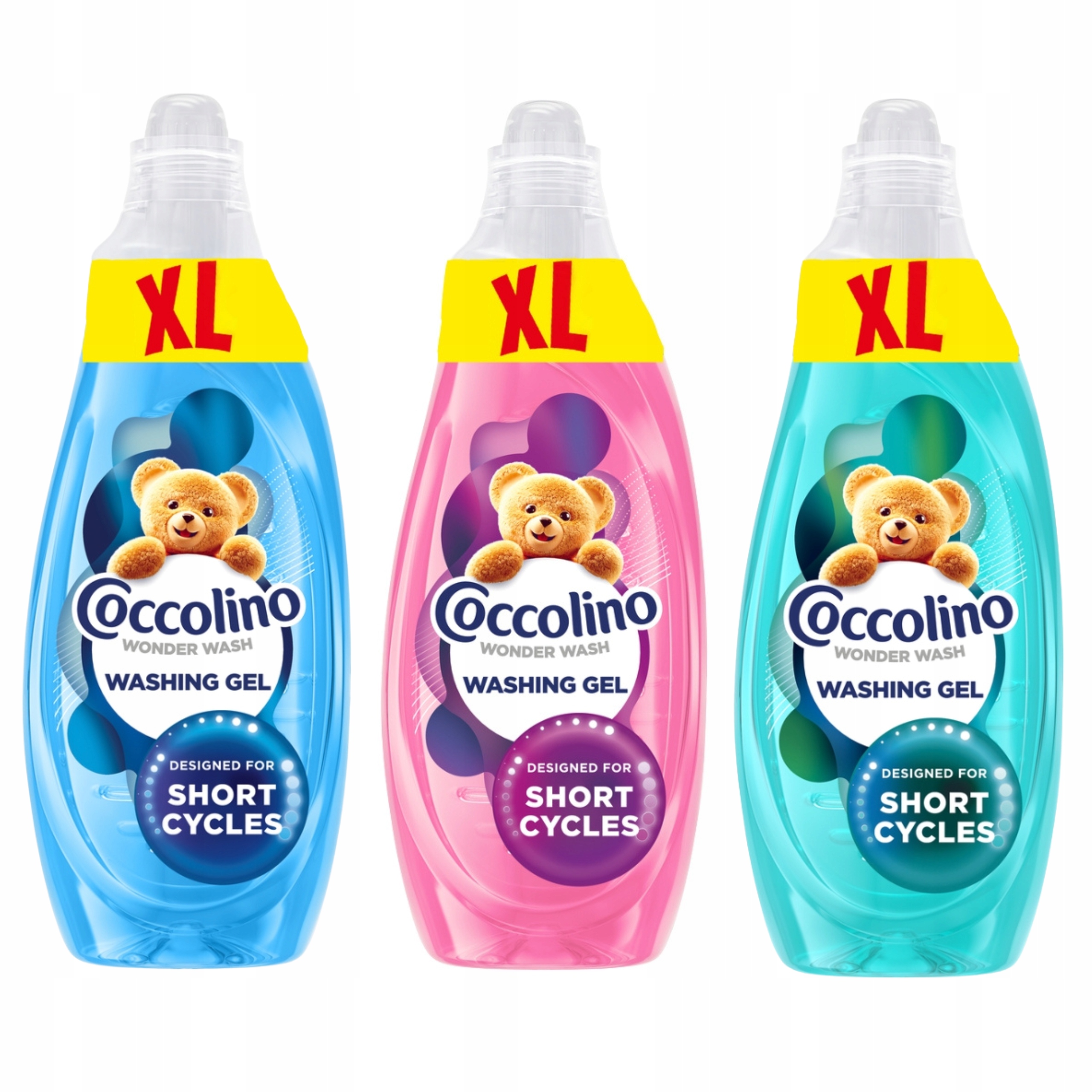 Coccolino XL Wonder Wash Żel do prania 2160 ml 54 prania x3 MIX
