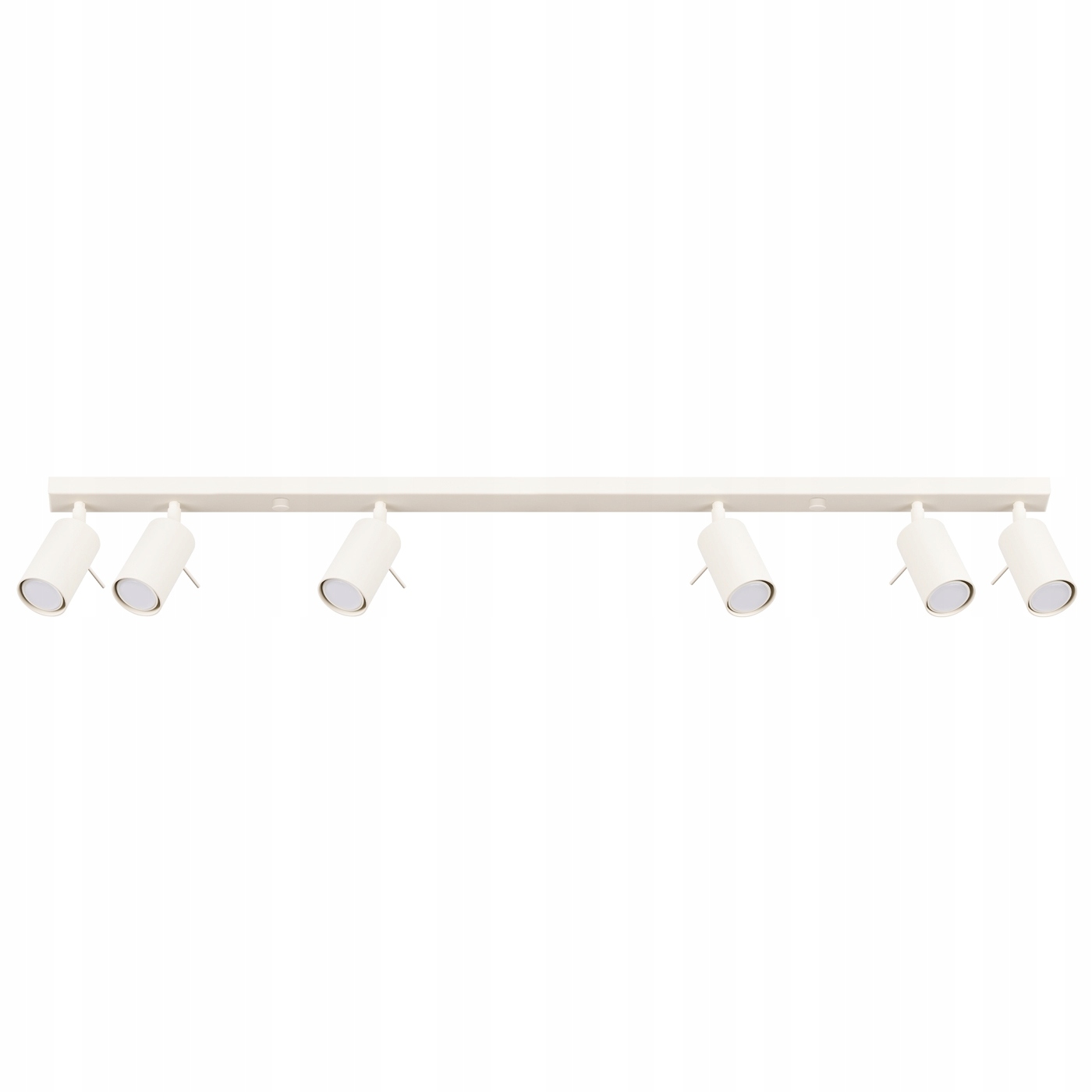 Veľké stropné osvetlenie RING6, čierne lištové reflektory; do galérie, kancelárie