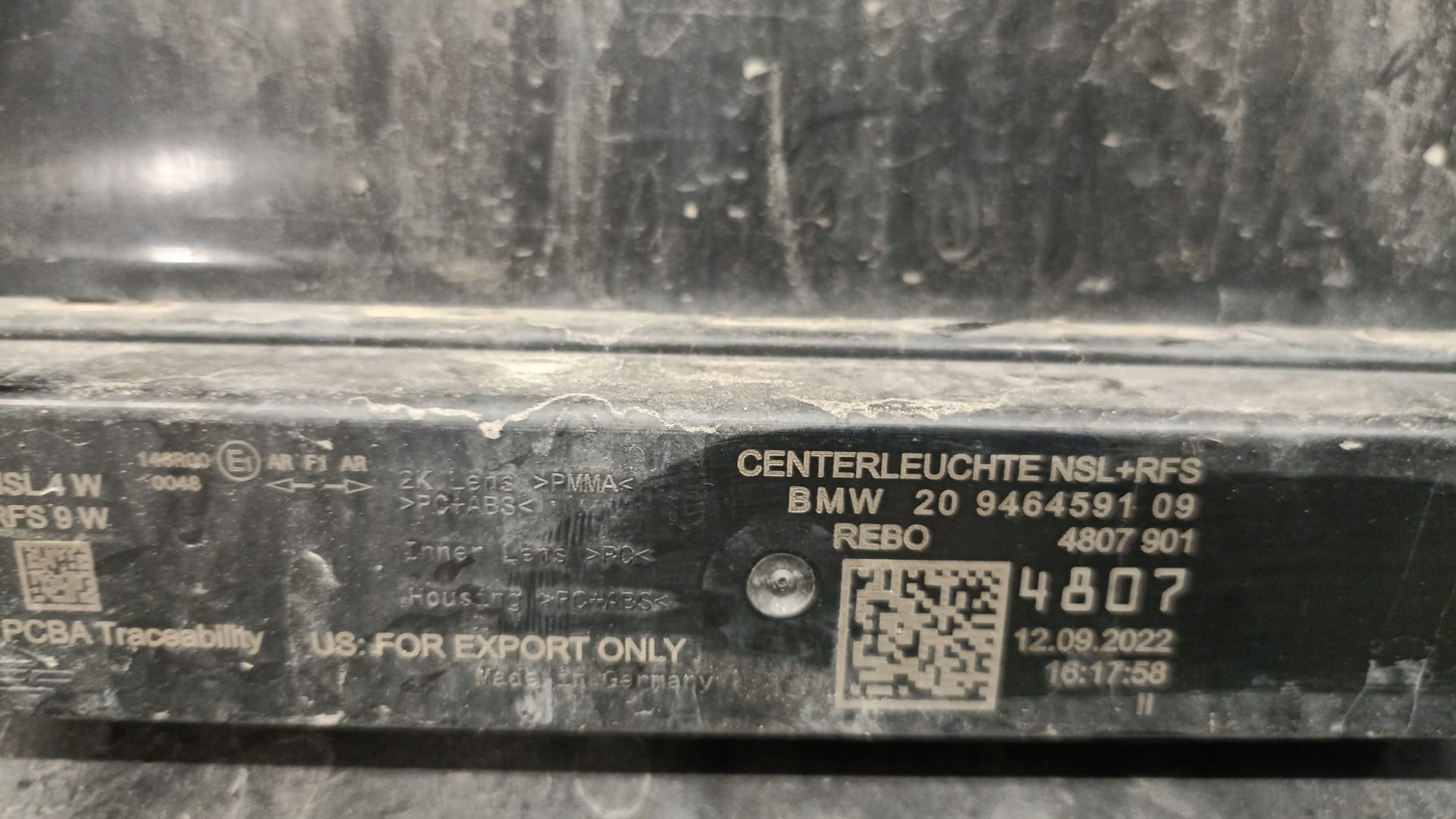 BMW XM G09 M-POWER 416 bumper rear part rear