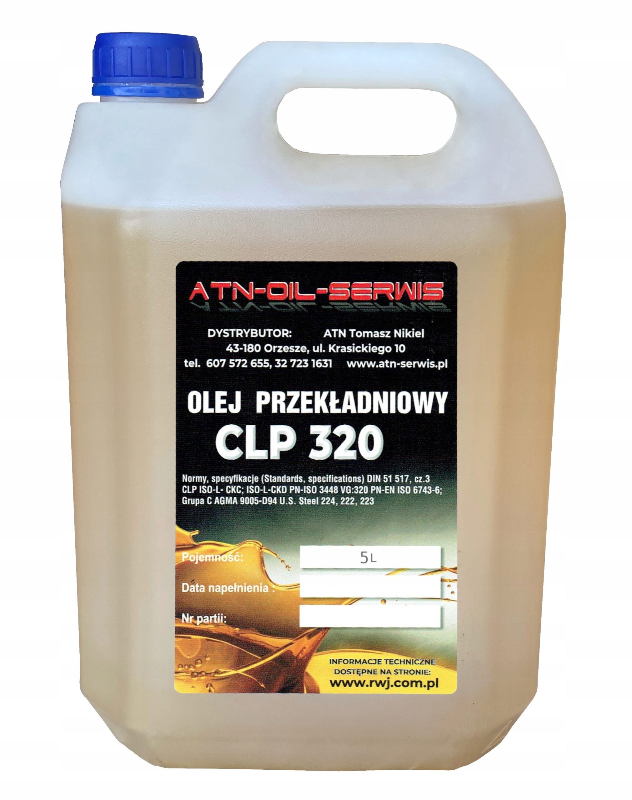 

Olej Przekładniowy Transol Clp 320 5 L