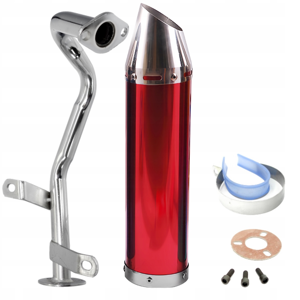 

Tłumik Wydech Odblokowany Skuter 4TGY6 Tunning Red