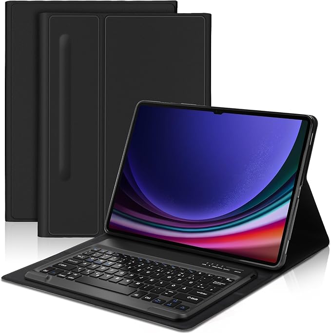Magnetyczne Etui Z Klawiaturą Qwertz Do Samsung Galaxy Tab S9 Ultra 14,6''