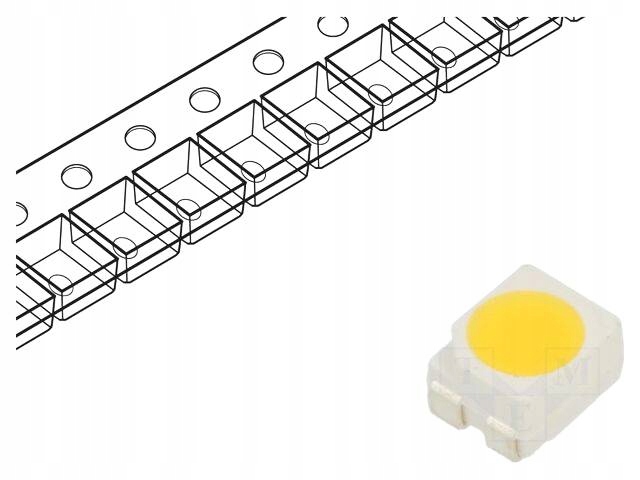 LED biały SMD 3528,PLCC4 35-38lm 5500-6500(typ)-8500K 120st. OPTOSUPPLY