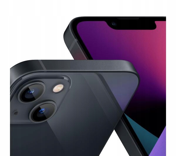 Smartfon Apple iPhone 13 128GB Północ Czarny Ładowarka w komplecie nie