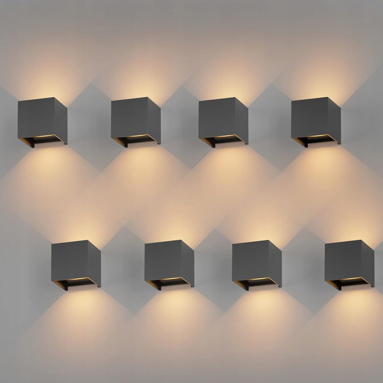Nástenné Led svietidlá K-Bright GW-A310 8PCS 12W 3000K Teplá biela