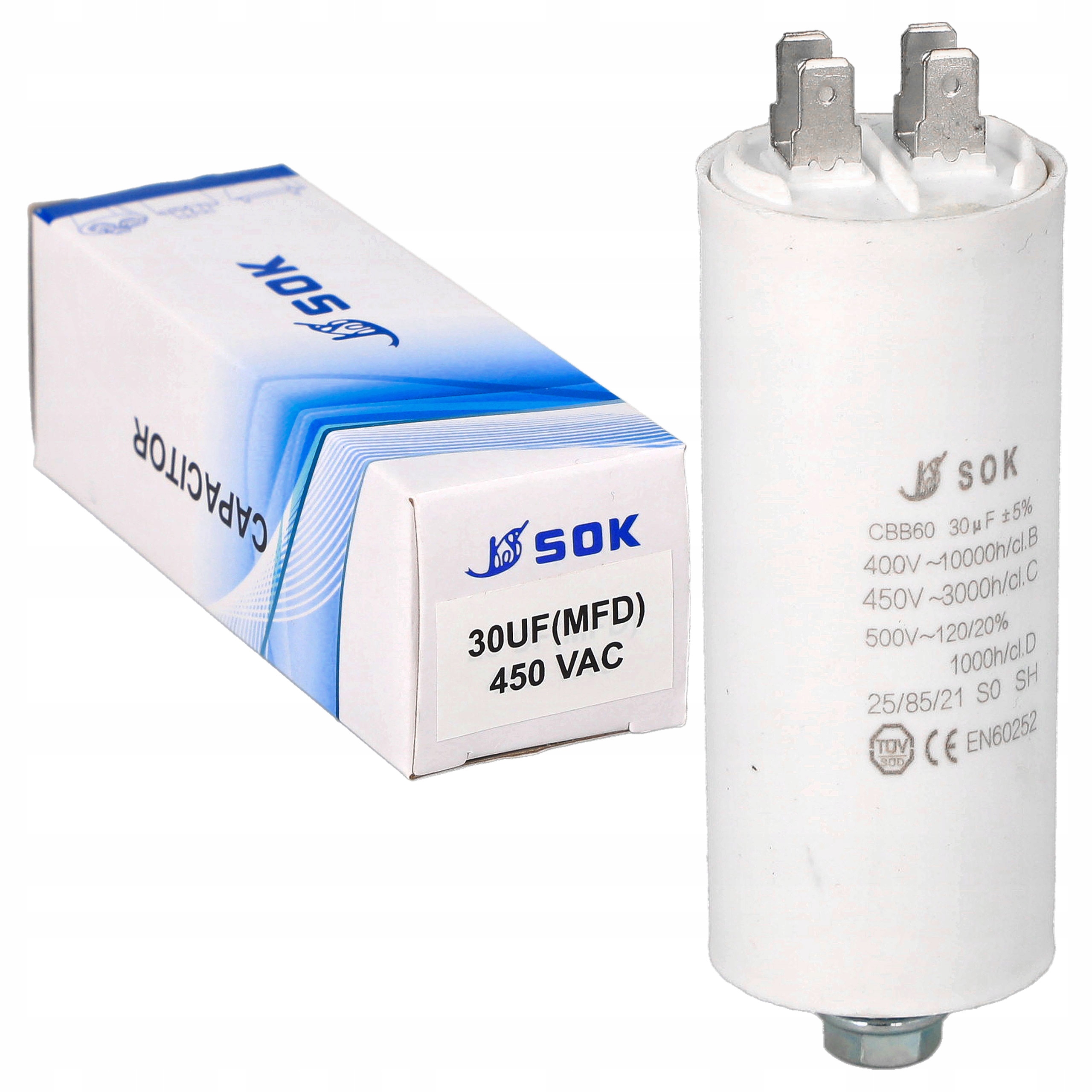 Пусковой конденсатор 30 МКФ CBB60 400-500V