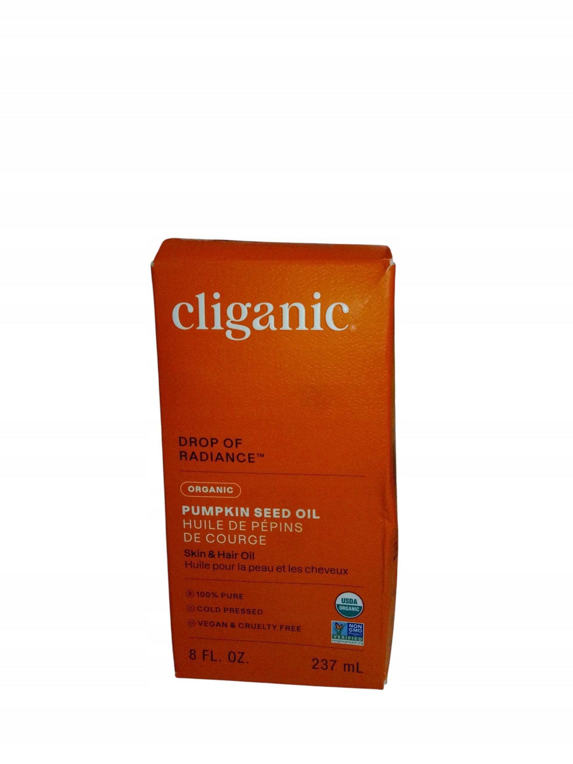 Cliganic Organic Pumpkin Seed Oil 237 ml, defect kartonová krabička