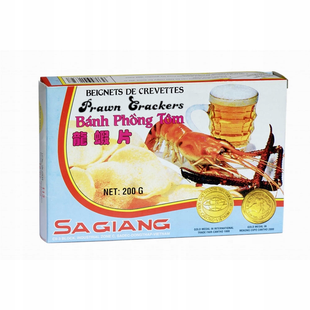 

Chipsy Krewetkowe Do Smażenia Prażynki 200g Sagian