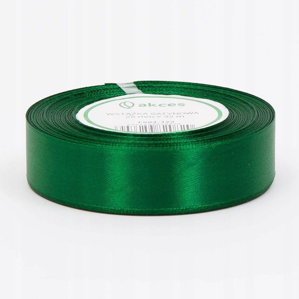 

Zielona tasiemka satynowa wstążka 25mm 32m