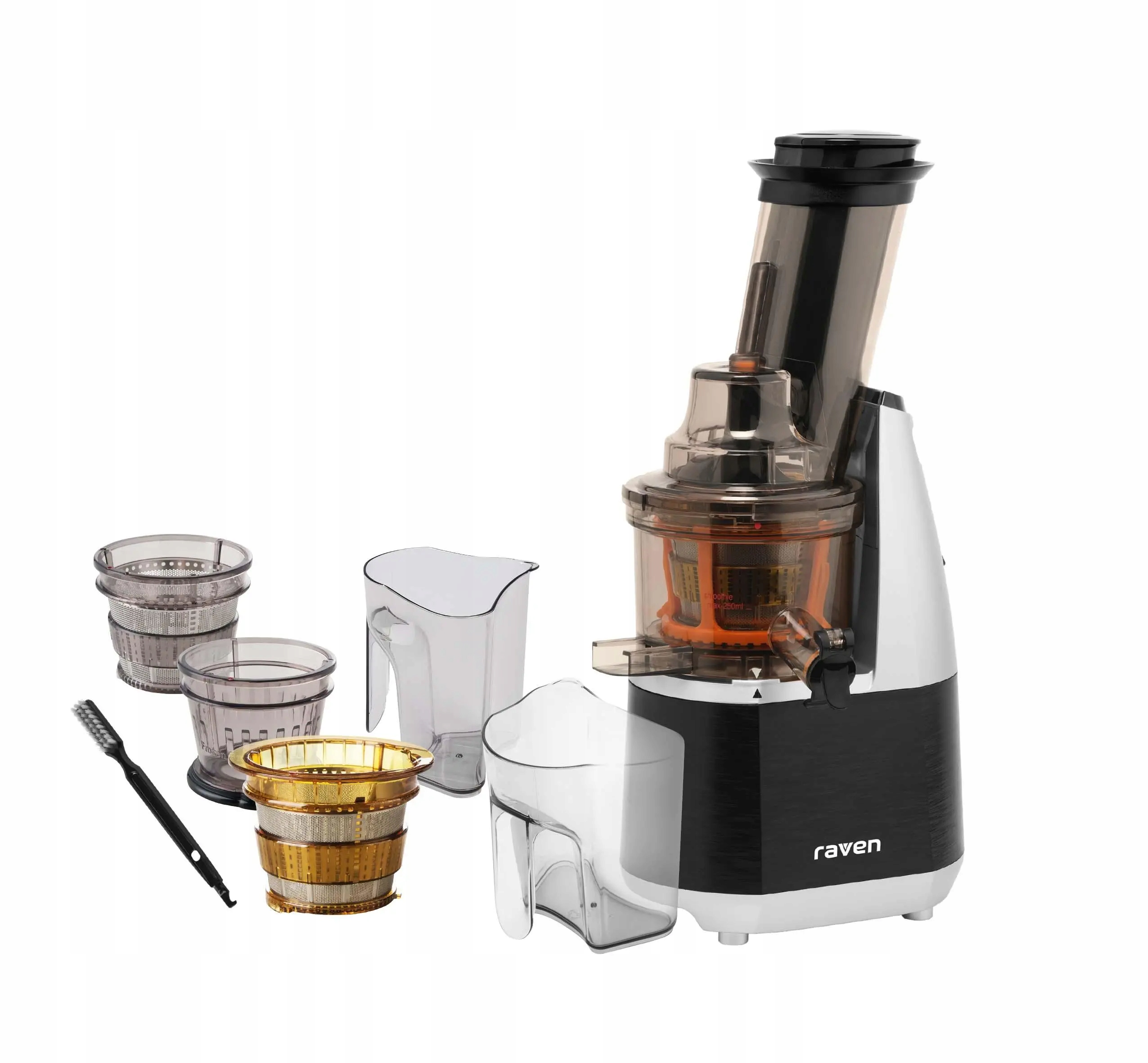 Wyciskarka wolnoobrotowa Raven EWW006X 240W wsad 70mm Blokada kapania 3sita