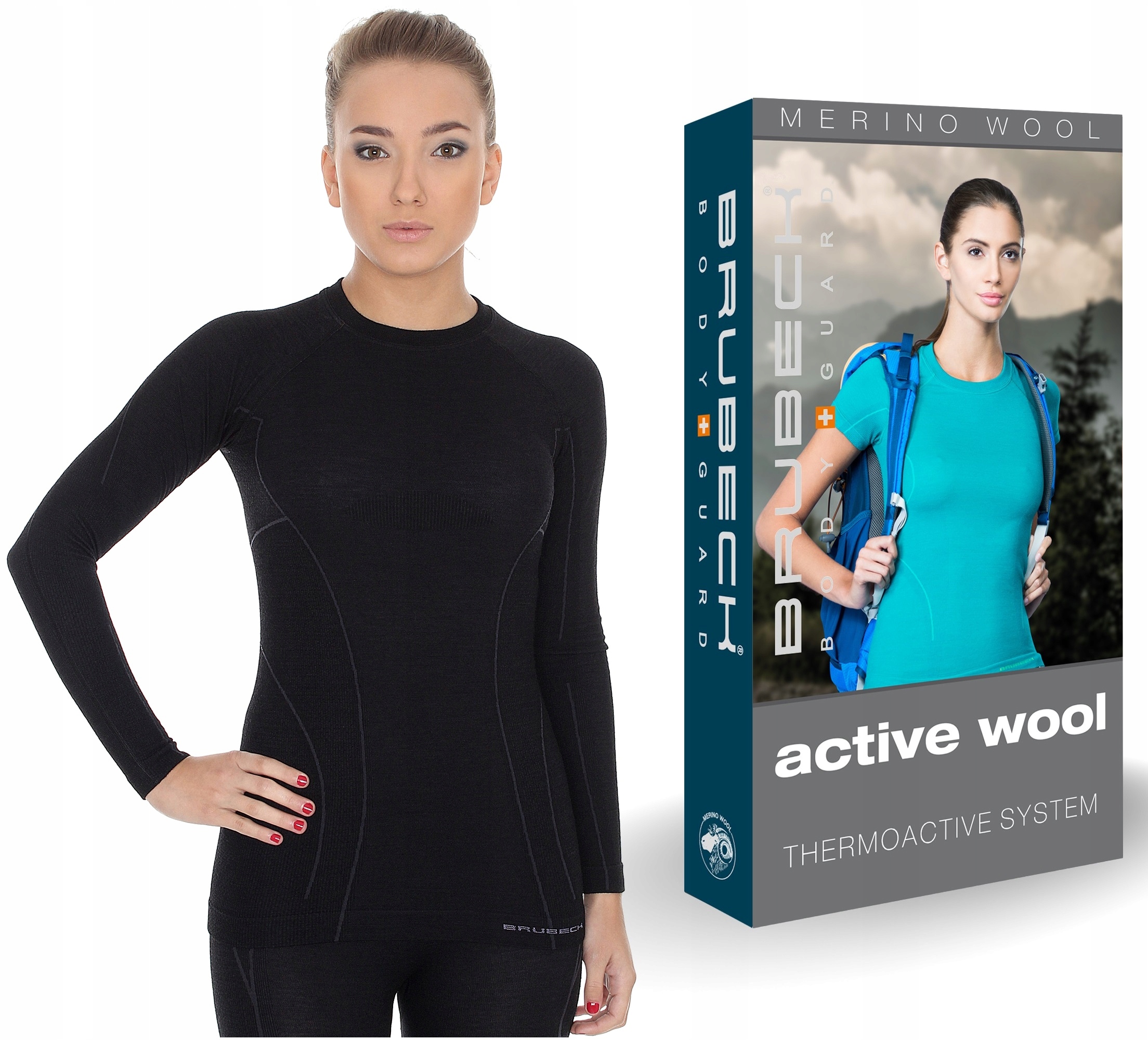 Active Wool Górska Bluza Termoaktywna Brubeck -M