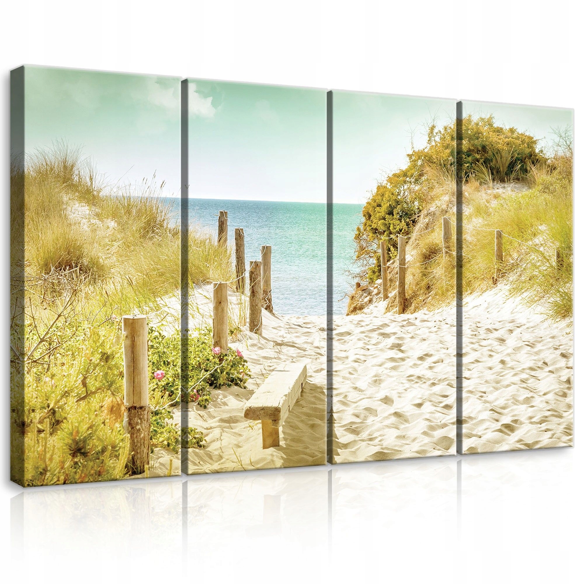 Obraz 120x80 Morská krajina duny pláž leto pokoj more obloha piesok