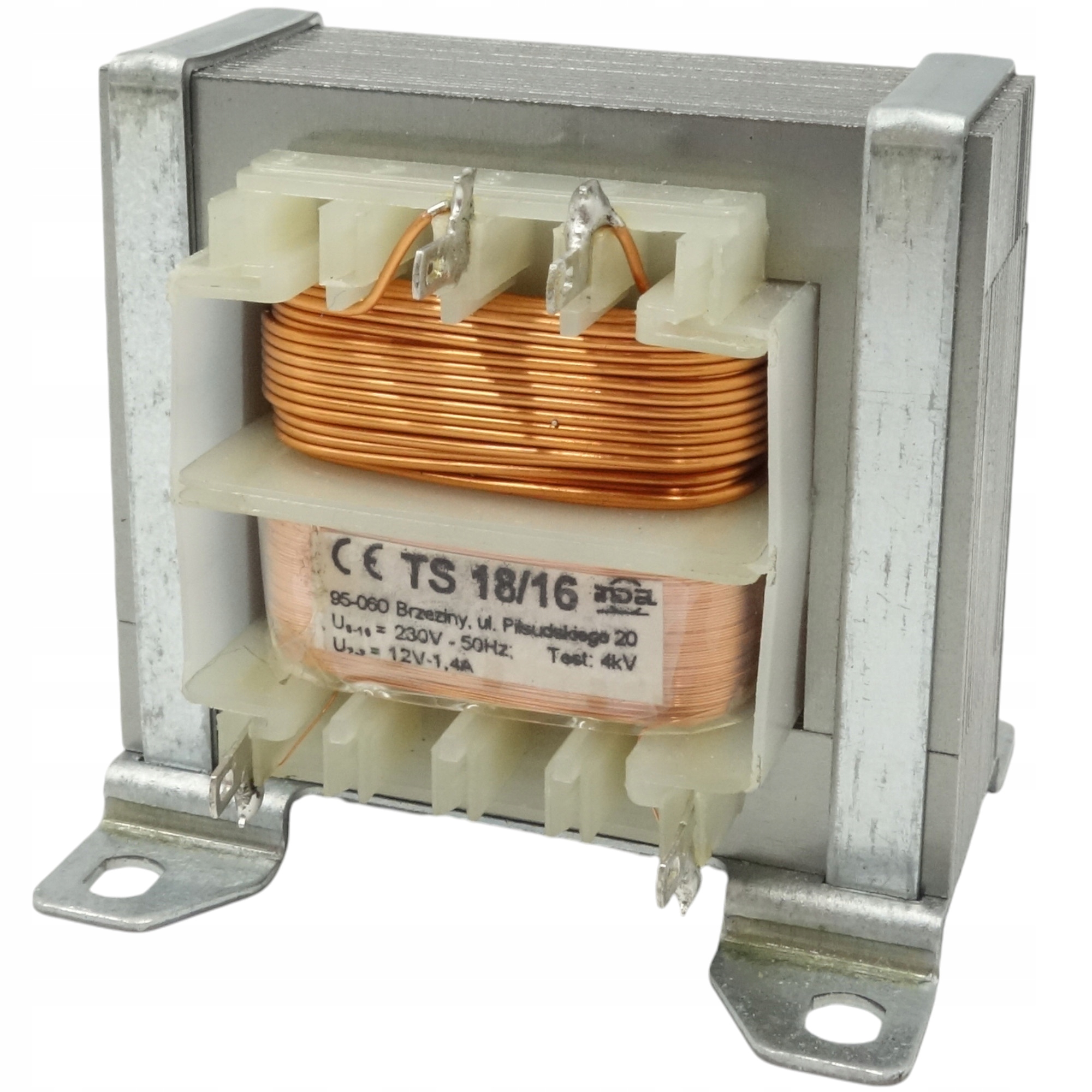 Transformator Sieciowy TS18/16 230V 12V 1,4A Indel