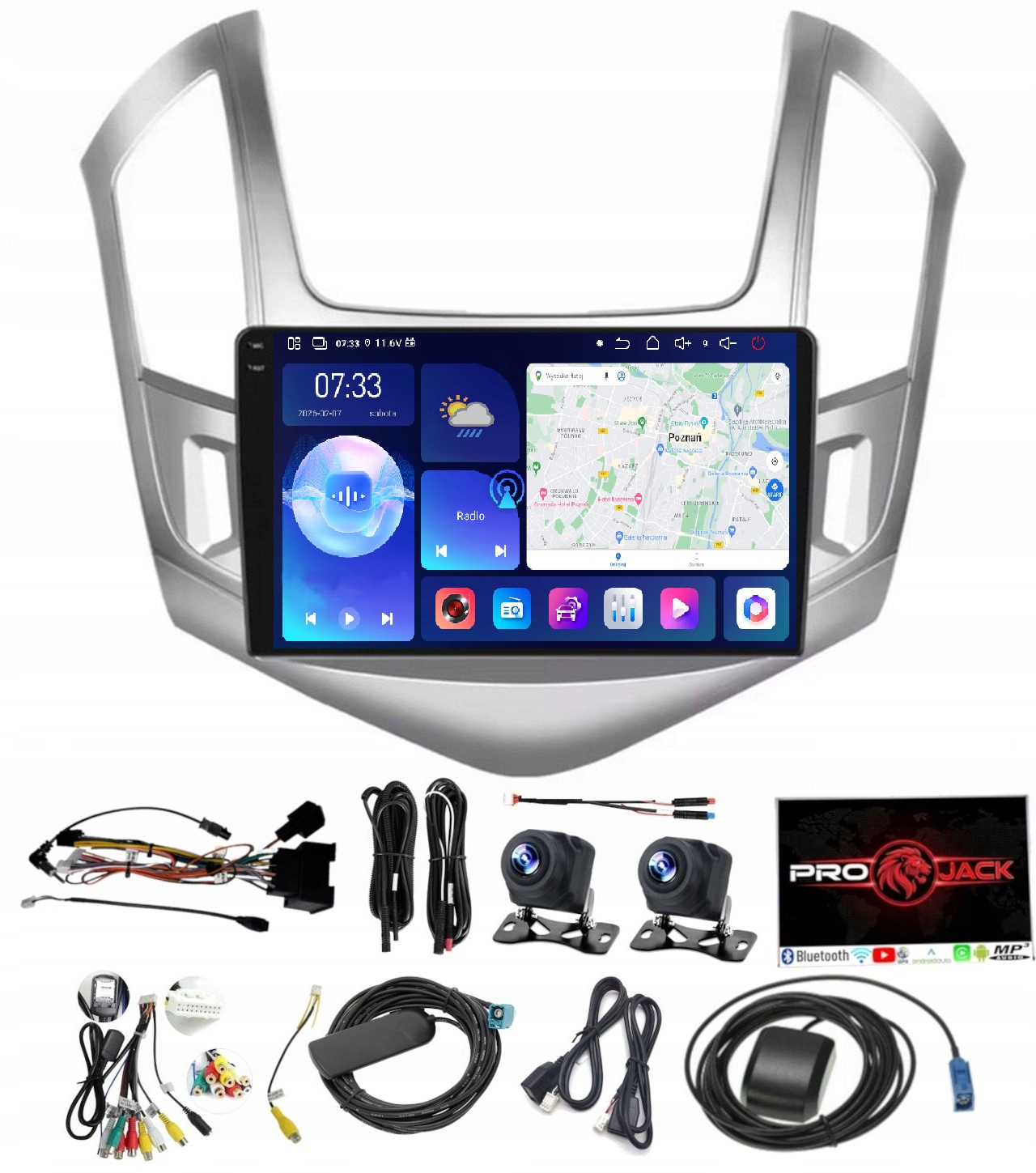 Android Rádio Navigácia Carplay Bt Chevrolet Cruze 2012-2015 6GB 128GB Sim