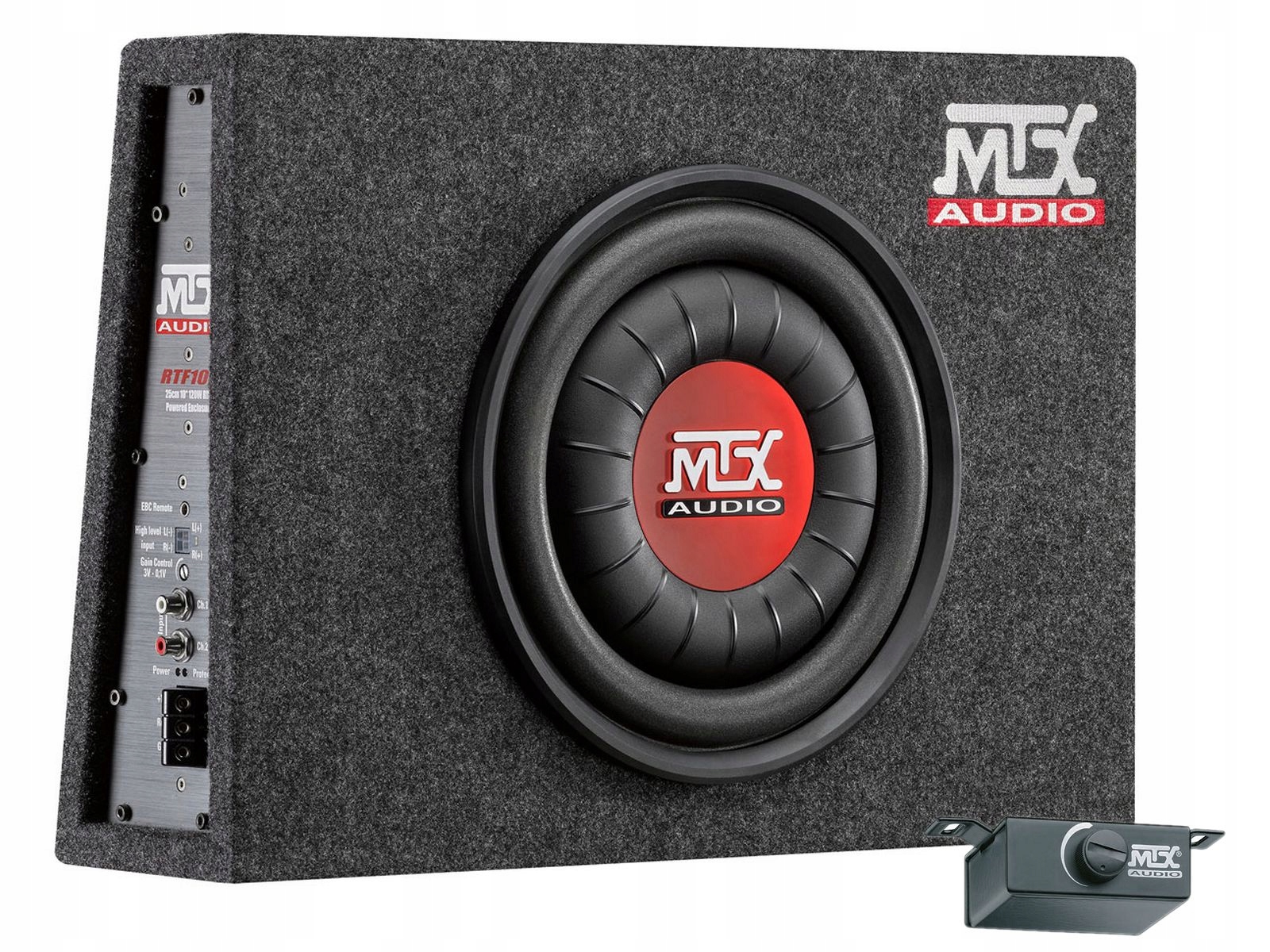Mtx Audio RTF10P aktywny subwoofer płytki 25 cm 200W Rms obudowa zamknięta