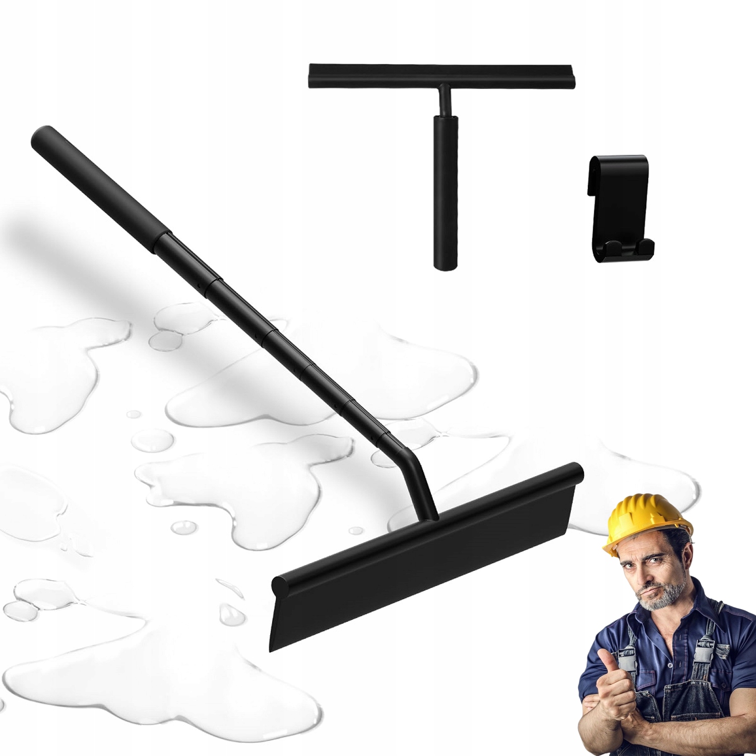 Levně Myčka Na Vodu Oken A Stěrka S Teleskopickou Tyčí 23-97 CM Háček