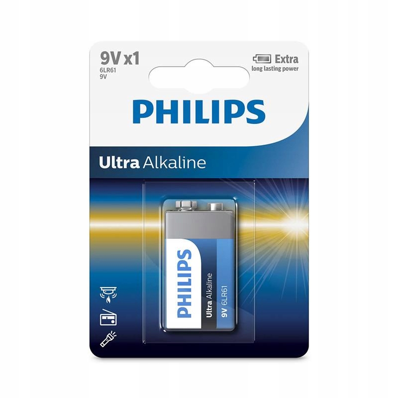 

Philips Ultra Alkaline Bateria alkaliczna 9V 6LR61